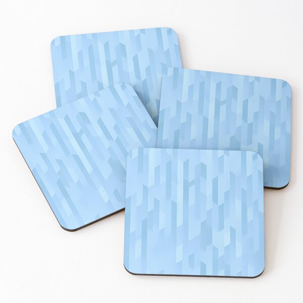 Item preview, Blue Polygonal Columns: A Striking Abstract Art Pattern designed and sold by Artilize.