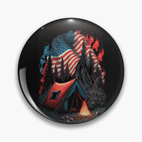 Item preview, Patriotic Campers American Flag designed and sold by druckfun.