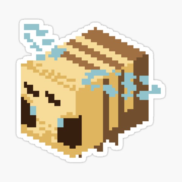 Minecraft Bee Pixel Art Sticker