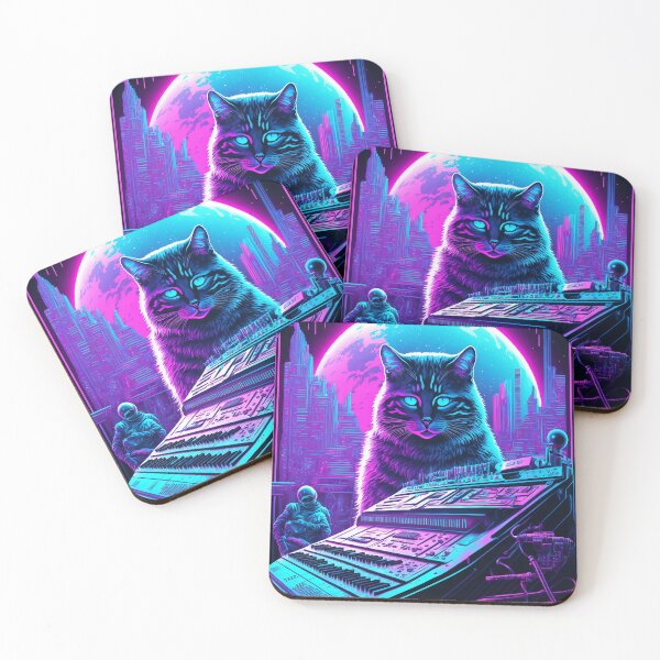 Item preview, Cats & Synthesizers designed and sold by Mono.fi Studios.