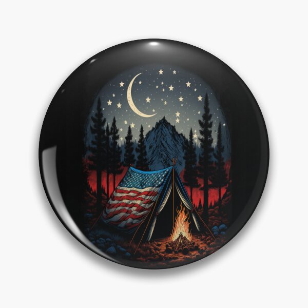 Item preview, Patriotic Campers American Flag designed and sold by druckfun.