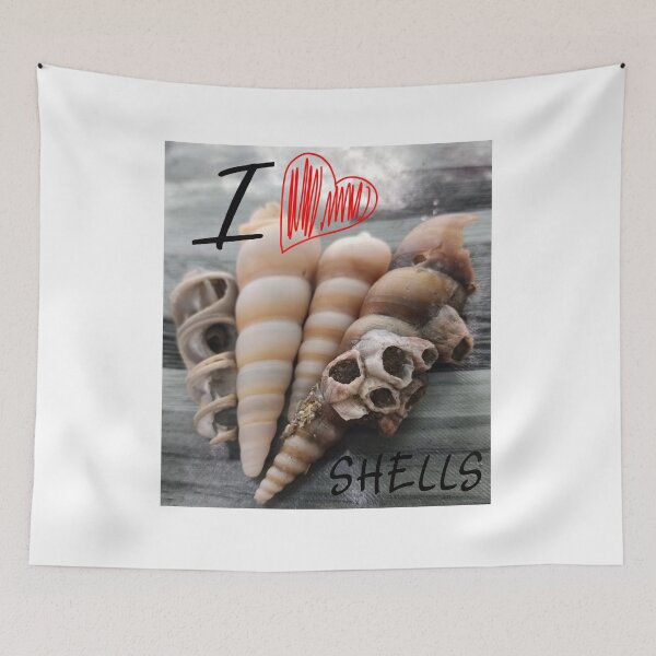 Item preview, I love conch shells sea fans photography designed and sold by vibeno1.