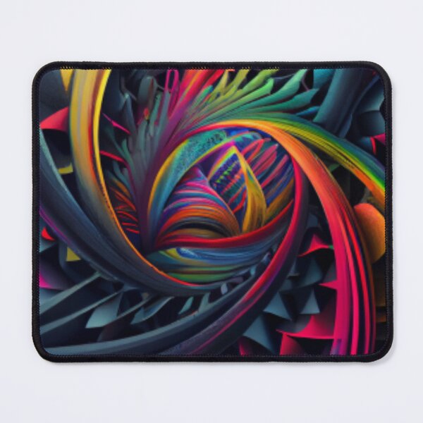 Item preview, Tri Eye Abstract Colorful Hyperbolic Geometry designed and sold by SilverAndGolden.