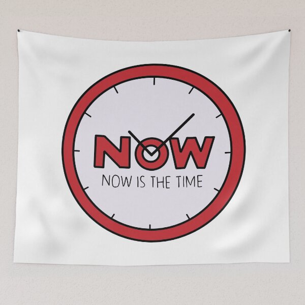 Item preview, Now Is The Time Clock  designed and sold by Puffoo.
