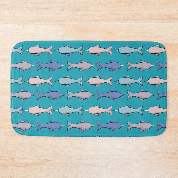 Item preview, Minimalist Pastel Narwhales designed and sold by InkLayer.