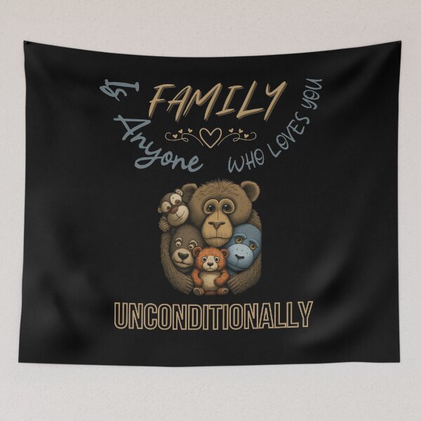 Item preview, Family Is Anyone Who Loves You Unconditionally designed and sold by Cr4ftyCreations.