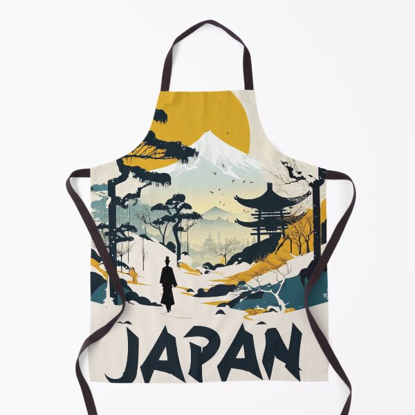 Item preview, Japanese mountainous landscape designed and sold by AreteSticker.