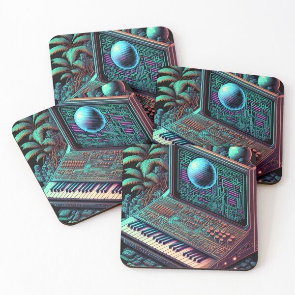 Item preview, Retro Synth Moon designed and sold by Mono.fi Studios.