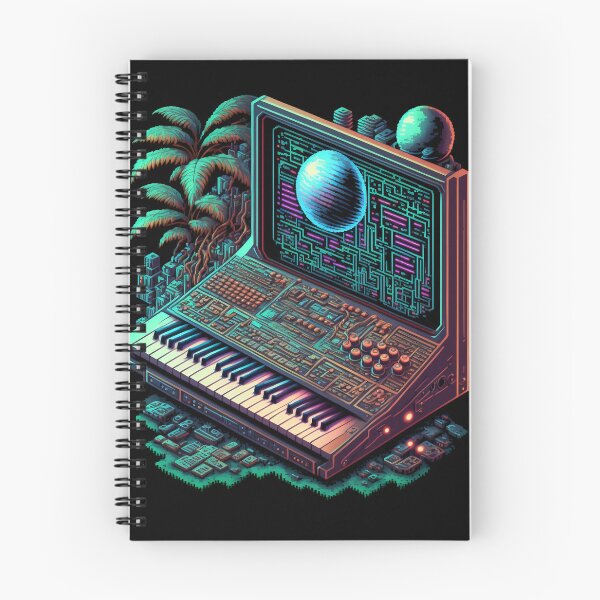 Item preview, Retro Synth Moon designed and sold by Mono.fi Studios.