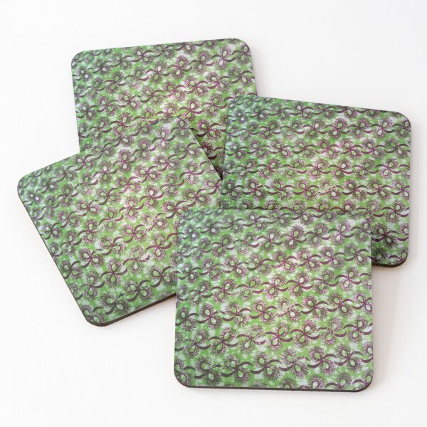 Item preview, Floral ribbon pattern design designed and sold by textileprint.