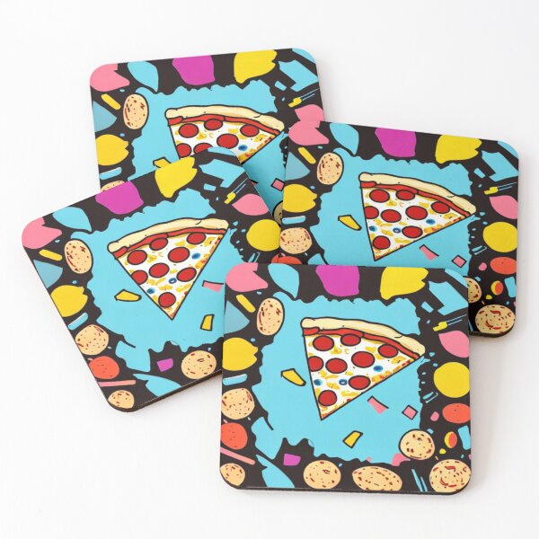Item preview, Hand-drawn Pizza Slice - Cartoonish and Whimsical - Brightly Colored Pizza designed and sold by WBP Mart.