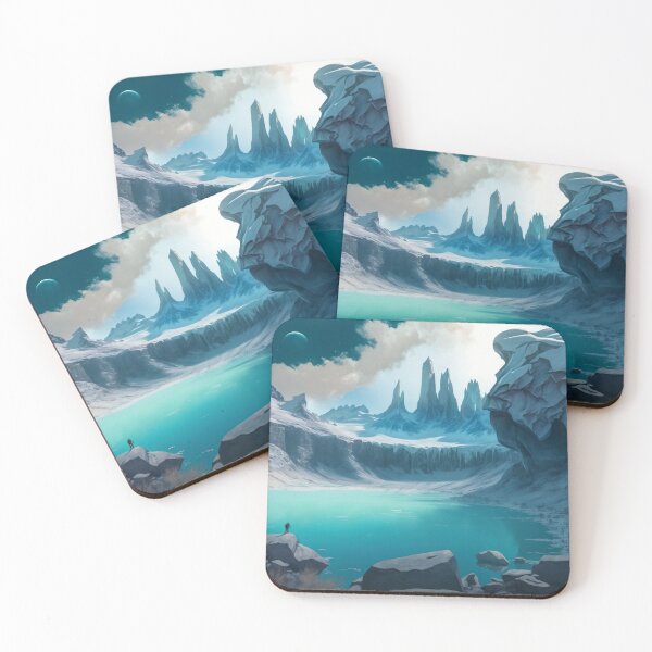 Item preview, Alien Icy Planet Paisaje designed and sold by NextGenMerch.