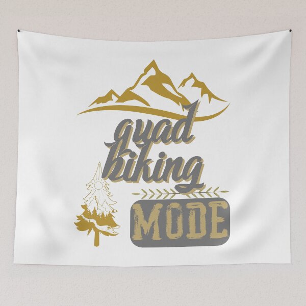 Item preview, quad biking mode, forest river sun inside tree pine designed and sold by movie-popcorn.