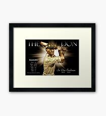 Sir Don Bradman Framed Print