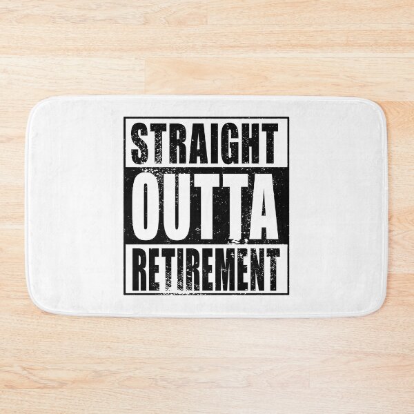 Artikelvorschau, Straight Outta Retirement (schwarz) entworfen und verkauft von SolidEarthArt.