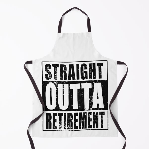 Item preview, Straight Outta Retirement (black) designed and sold by SolidEarthArt.
