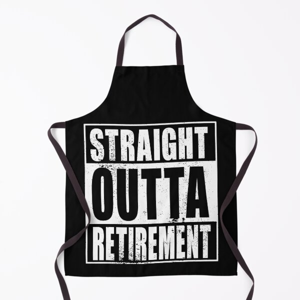 Item preview, Straight Outta Retirement (blanco) designed and sold by SolidEarthArt.