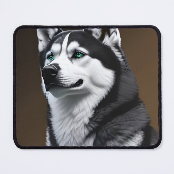Item preview, Happy Husky, charcoal drawing, Ai Generated Art designed and sold by ACC .