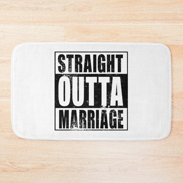 Artikelvorschau, Straight Outta Marriage (schwarz) entworfen und verkauft von SolidEarthArt.