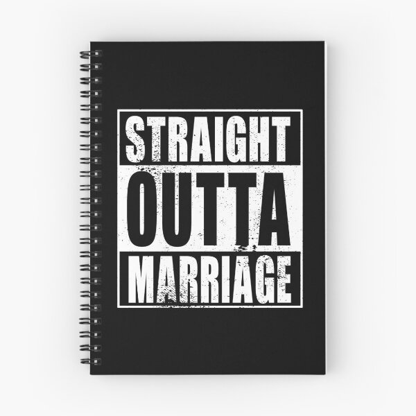 Item preview, Straight Outta Marriage (white) designed and sold by SolidEarthArt.