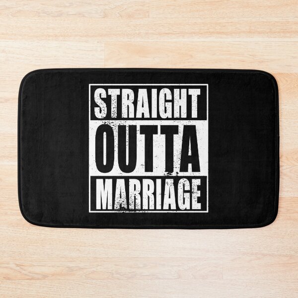 Artikelvorschau, Straight Outta Marriage (weiß) entworfen und verkauft von SolidEarthArt.