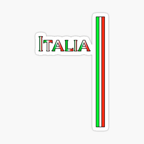 Item preview, Italia Green White and Red Stripes designed and sold by Ptfera.