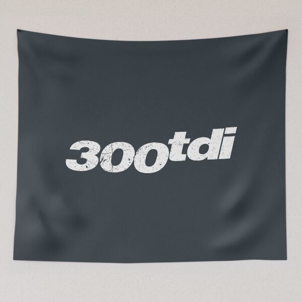 Item preview, Land Rover 300tdi Inline 4 cylinder - white distressed logo designed and sold by NorthAngle.