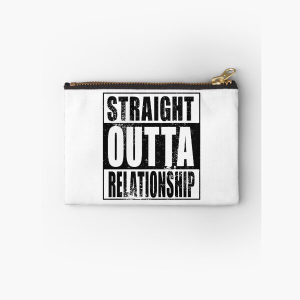 Item preview, Straight Outta Relationship (black) designed and sold by SolidEarthArt.