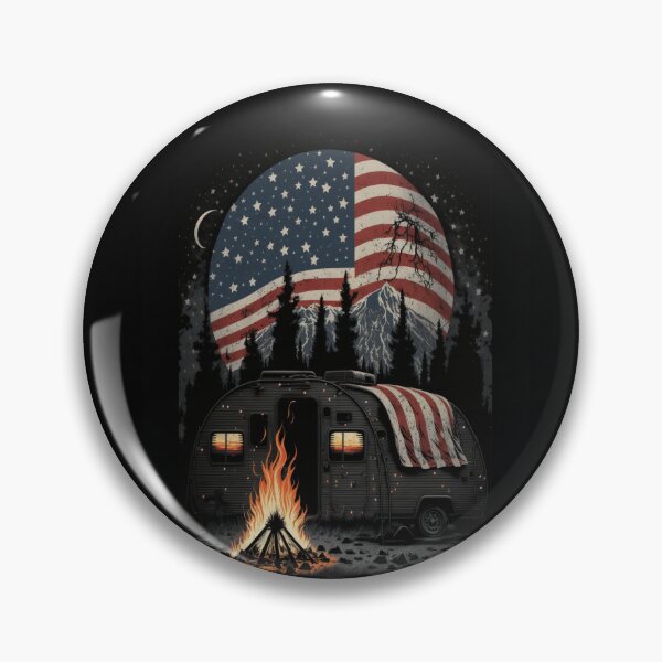 Item preview, Patriotic Campers American Flag designed and sold by druckfun.