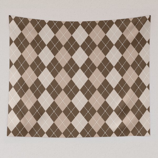 Item preview, Brown Argyle Pattern designed and sold by starrylite.