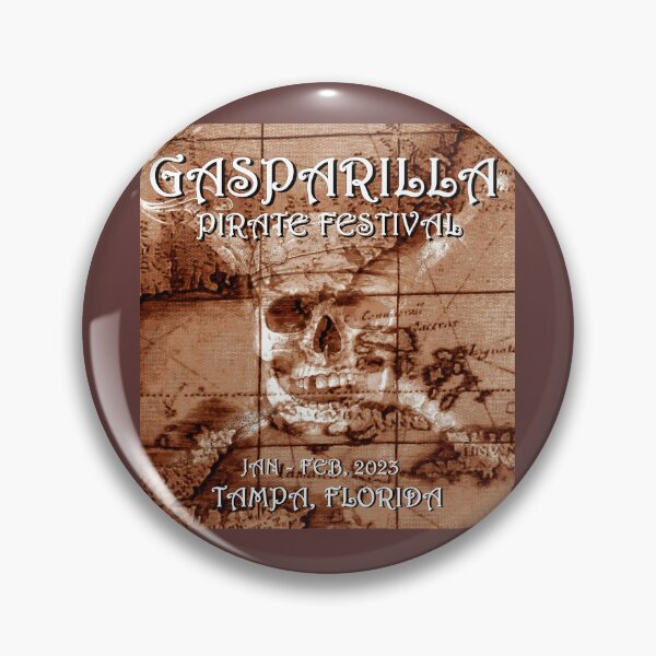 Artikelvorschau, Gasparilla-Piratenkarte 2023 entworfen und verkauft von David Lee Thompson.