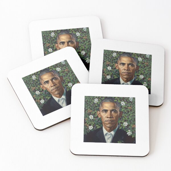 Artikelvorschau, Porträt von Barack Obama Kehinde Wiley entworfen und verkauft von dualogy.