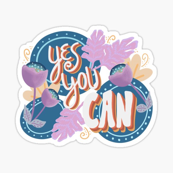 yes you can Sticker for Sale by mehmetemin