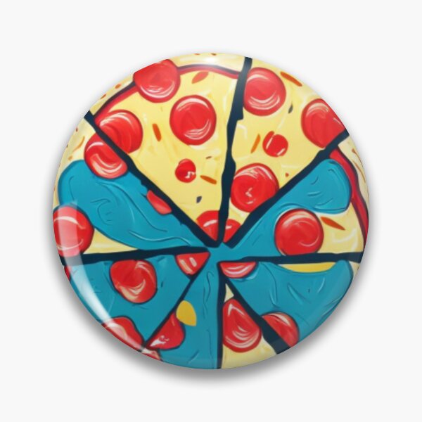 Item preview, Brightly Colored Pizza - Cartoon Style - Simple but Delicious designed and sold by WBP Mart.