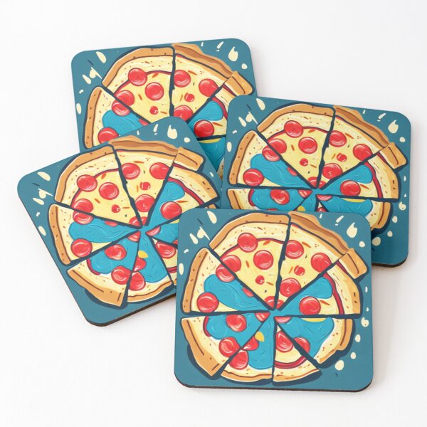 Item preview, Brightly Colored Pizza - Cartoon Style - Simple but Delicious designed and sold by WBP Mart.