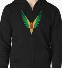 BIRD COLOUR Zipped Hoodie
