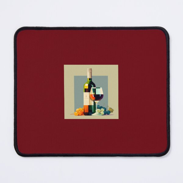 Item preview, Glass, Bottle of Wine and Grapes ! designed and sold by FrenchBuddyArt.