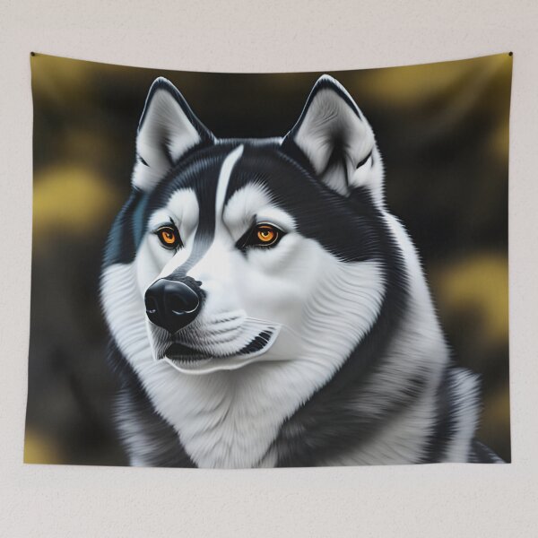 Item preview, Husky, charcoal drawing, Ai Generated Art  designed and sold by ACC .