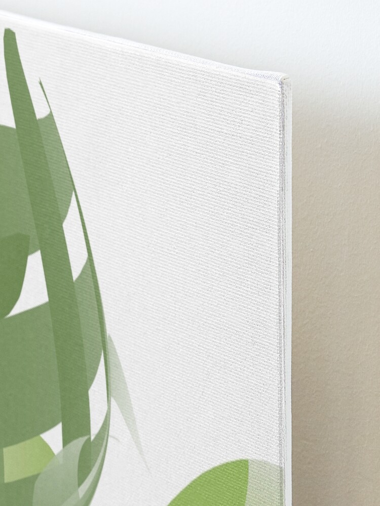 Alternate view of Green Interweaving - Abstract Lines and Shapes Mounted Print