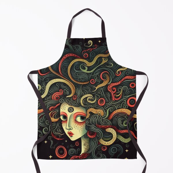 Item preview, Mesmerizing Medusa with a Myriad of Meandering Multicolored Mischief Makers designed and sold by AllFolkedUp.