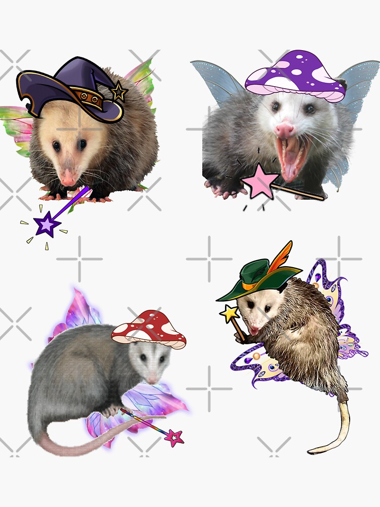 Magic Fairy Possum Meme Sticker Pack Sticker For Sale By Redakhatib