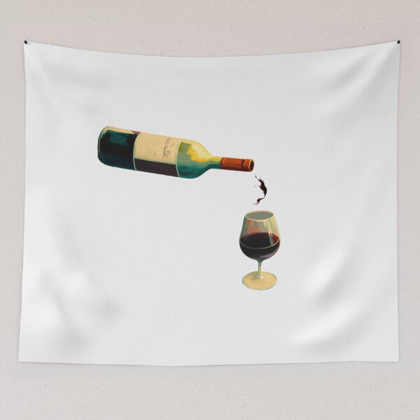 Item preview, Pouring wine in a glass ! designed and sold by FrenchBuddyArt.