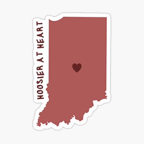 Item preview, Hoosier at Heart designed and sold by ArchiveArtistry.