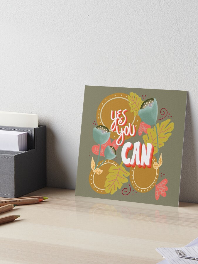 Yes You Can - Modern Style, Motivational Cards & Quotes 🤩🤟🙌💸