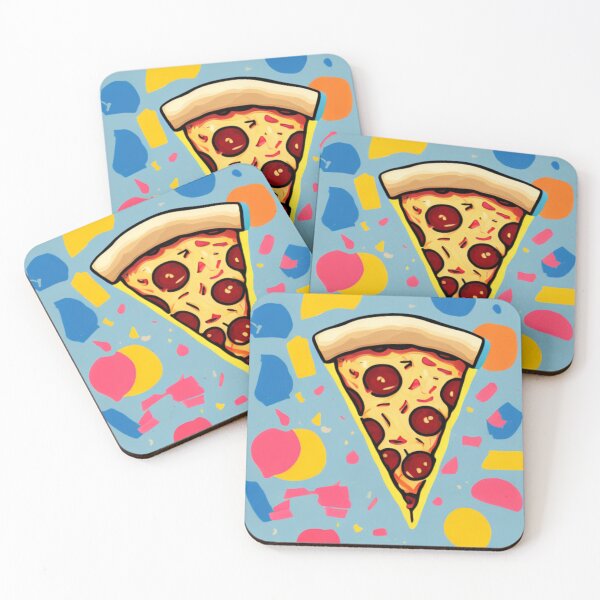 Item preview, Simple but Delicious - Hand-drawn Pizza Slice - Pizza with a Pop of Color designed and sold by WBP Mart.
