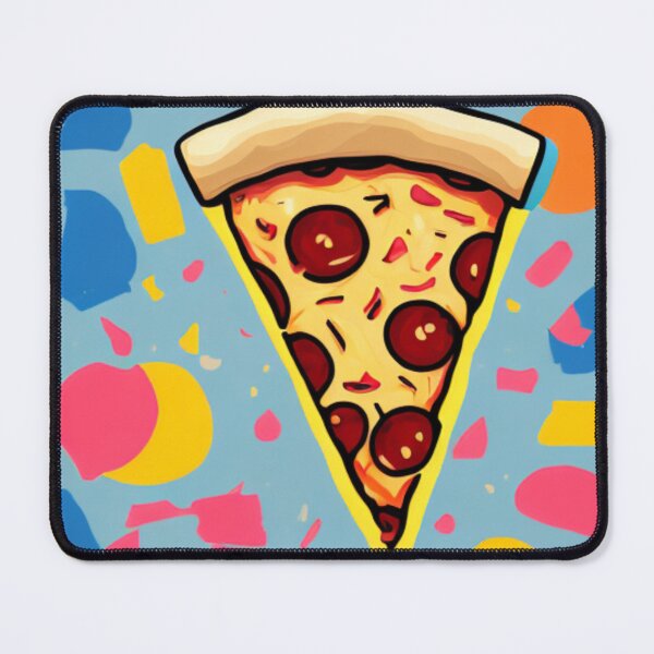 Item preview, Simple but Delicious - Hand-drawn Pizza Slice - Pizza with a Pop of Color designed and sold by WBP Mart.