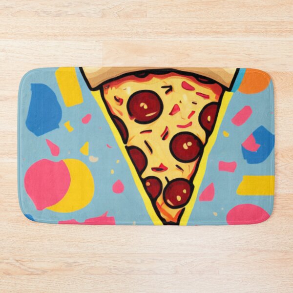 Item preview, Simple but Delicious - Hand-drawn Pizza Slice - Pizza with a Pop of Color designed and sold by WBP Mart.