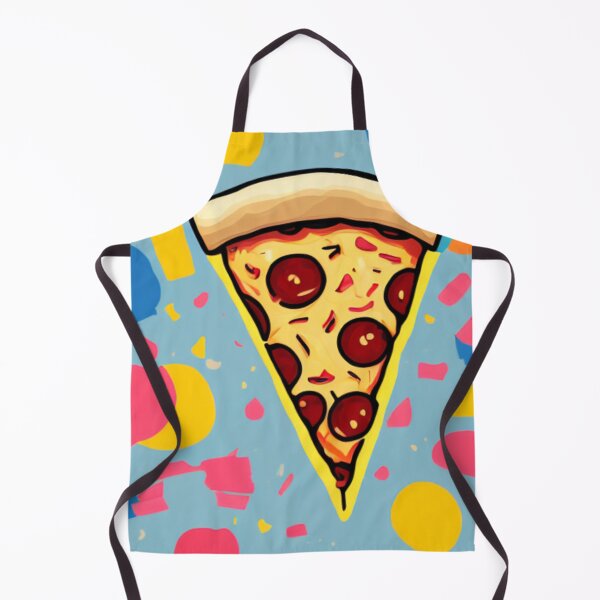 Item preview, Simple but Delicious - Hand-drawn Pizza Slice - Pizza with a Pop of Color designed and sold by WBP Mart.