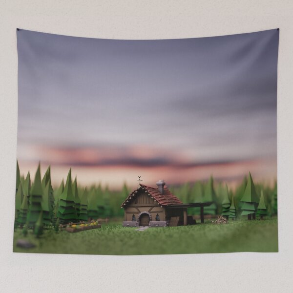 Item preview, Forest House Lowpoly 3D designed and sold by Gravedrinker.