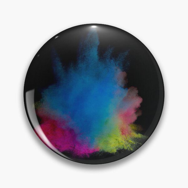 Item preview,  A centered explosion of colorful powder on a black background designed and sold by Drop Art.